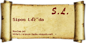 Sipos Léda névjegykártya